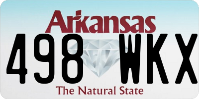 AR license plate 498WKX