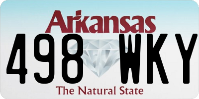 AR license plate 498WKY