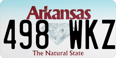AR license plate 498WKZ