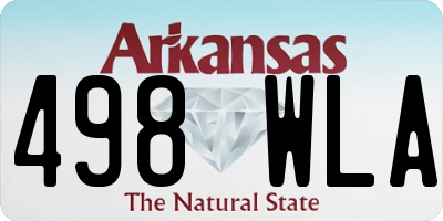 AR license plate 498WLA