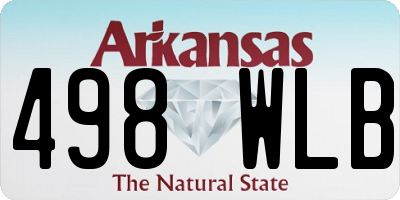 AR license plate 498WLB