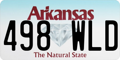 AR license plate 498WLD
