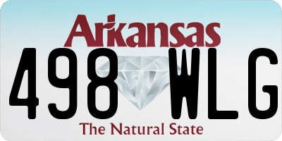 AR license plate 498WLG