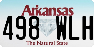 AR license plate 498WLH