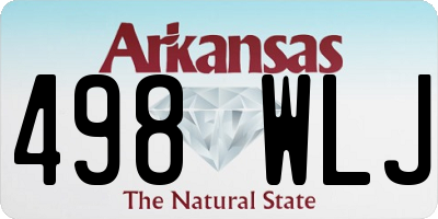 AR license plate 498WLJ