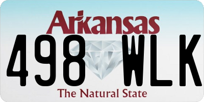 AR license plate 498WLK