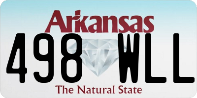 AR license plate 498WLL