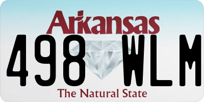 AR license plate 498WLM