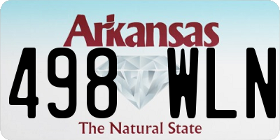 AR license plate 498WLN