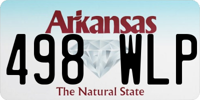AR license plate 498WLP