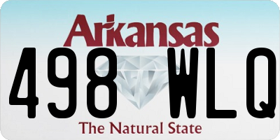 AR license plate 498WLQ