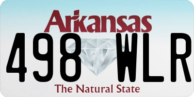 AR license plate 498WLR