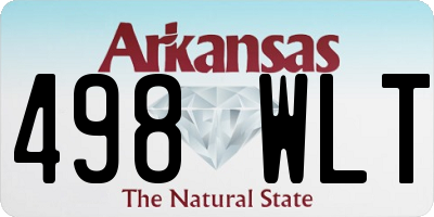 AR license plate 498WLT