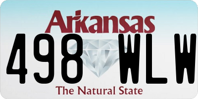 AR license plate 498WLW