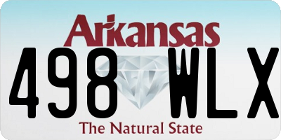 AR license plate 498WLX