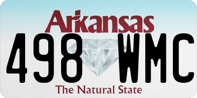 AR license plate 498WMC