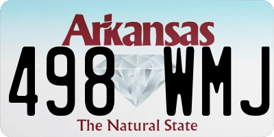 AR license plate 498WMJ