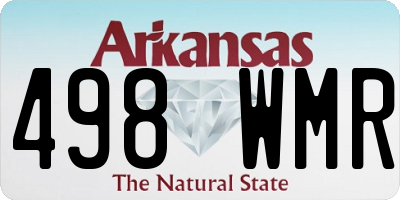 AR license plate 498WMR