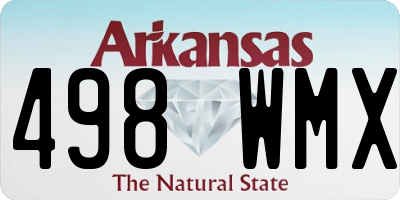 AR license plate 498WMX