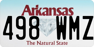 AR license plate 498WMZ