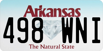 AR license plate 498WNI
