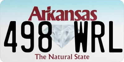 AR license plate 498WRL