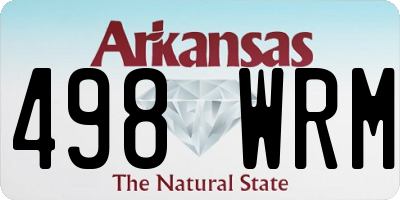 AR license plate 498WRM