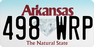 AR license plate 498WRP