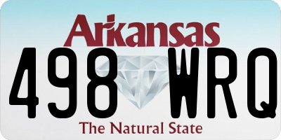 AR license plate 498WRQ