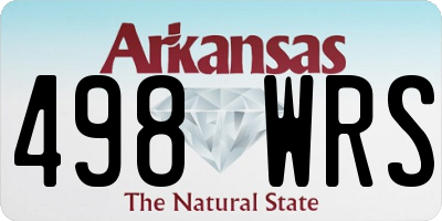 AR license plate 498WRS