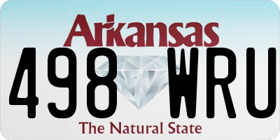 AR license plate 498WRU
