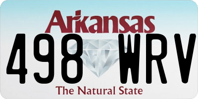 AR license plate 498WRV