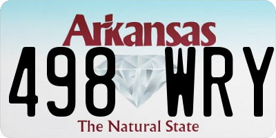 AR license plate 498WRY