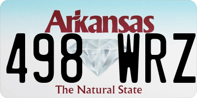 AR license plate 498WRZ