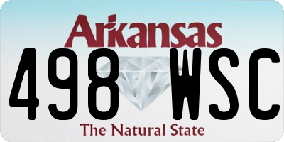 AR license plate 498WSC