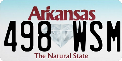 AR license plate 498WSM