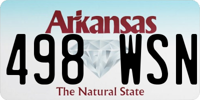 AR license plate 498WSN