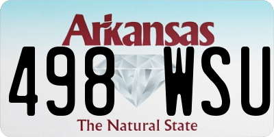 AR license plate 498WSU