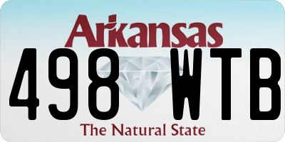 AR license plate 498WTB