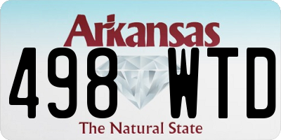 AR license plate 498WTD