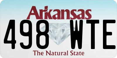 AR license plate 498WTE