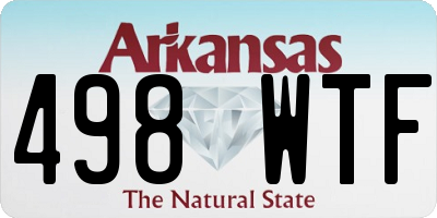 AR license plate 498WTF