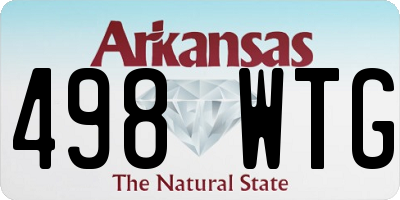 AR license plate 498WTG