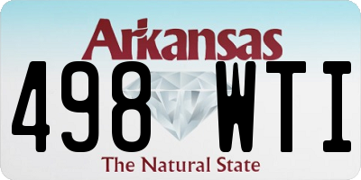 AR license plate 498WTI