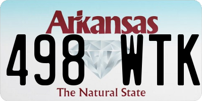 AR license plate 498WTK