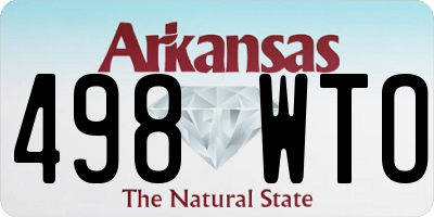 AR license plate 498WTO
