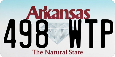 AR license plate 498WTP
