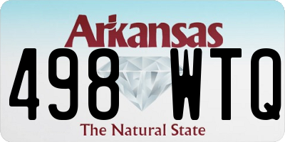 AR license plate 498WTQ