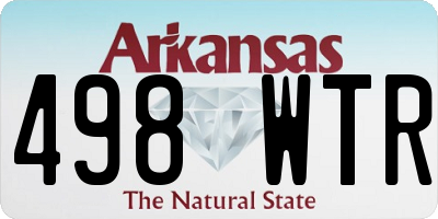 AR license plate 498WTR