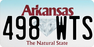 AR license plate 498WTS